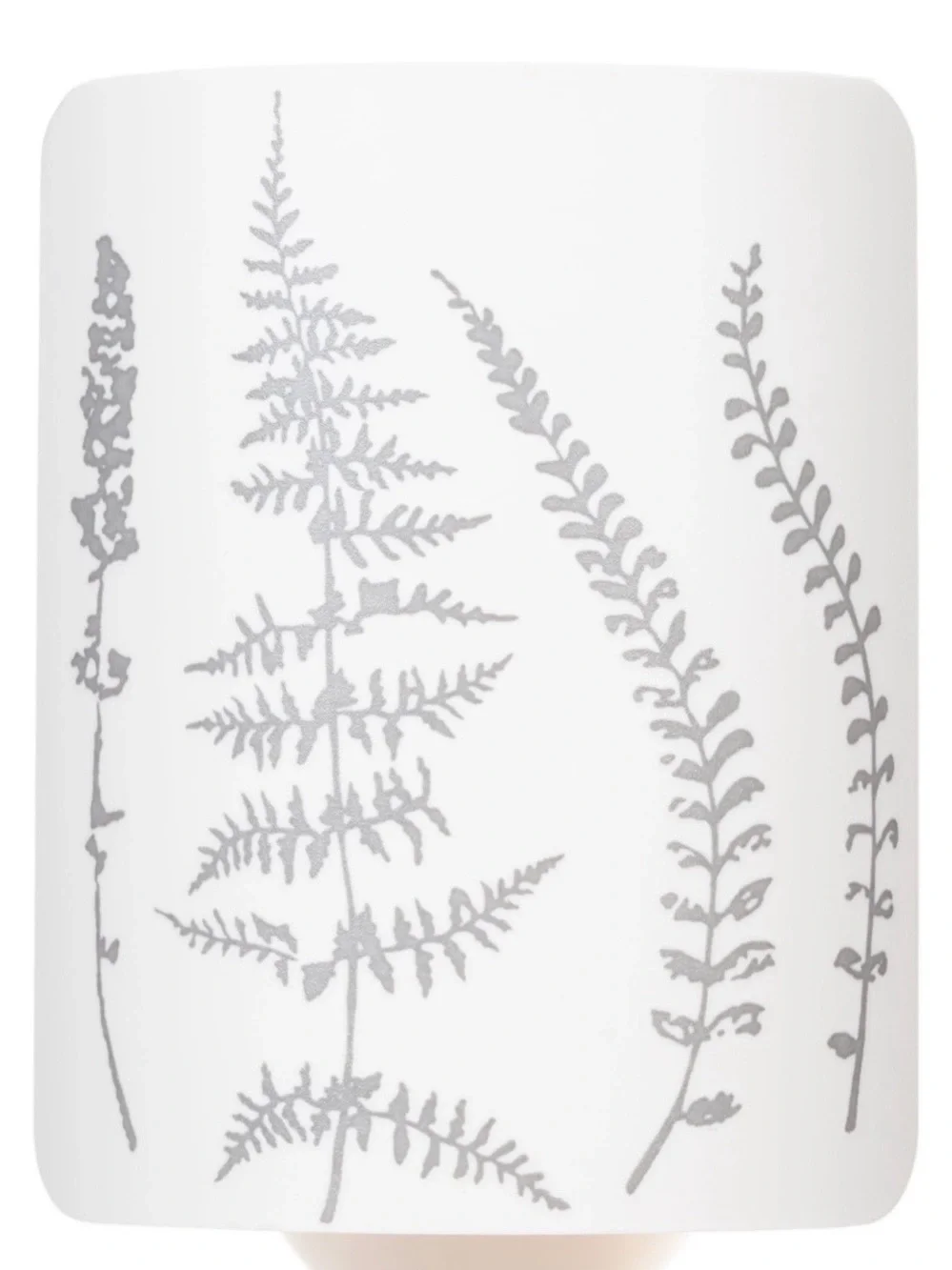 Mainstays White Fragrance Plug with Gray Fern Motif
